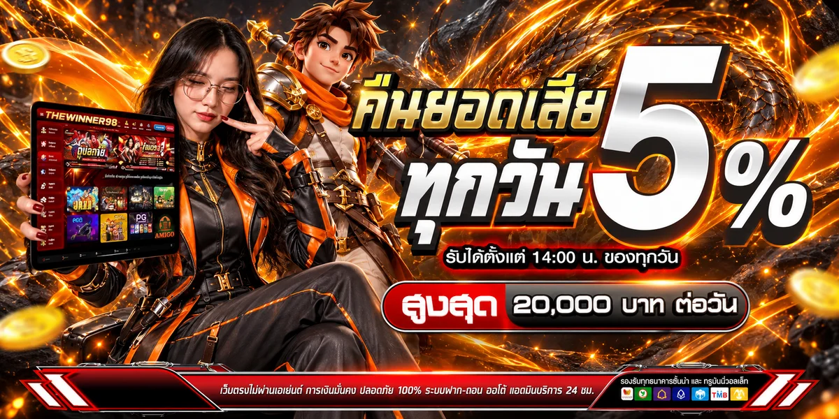 THEWINNER98 โปรโมชั่นคืนยอดเสียและทางเข้าเว็บ